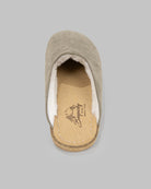 Side view Gold Shearling Slippers - Calf Leather Zero Drop | Bespoky