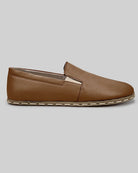 Side view Dark Tan Barefoot Shoes - Calf Leather Zero Drop | Bespoky