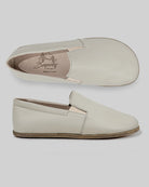 Pair Lucas Beige Barefoot Shoes - Barefoot Wide Toe Calf Leather | Bespoky