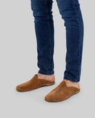 Top view Suede Slippers - Handcrafted Calf Leather | Bespoky