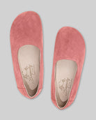 Side view Pink Ballet Flats - Calf Leather Zero Drop | Bespoky