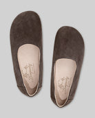 Side view Brown Ballet Flats - Calf Leather Zero Drop | Bespoky