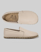 Top view Beige Barefoot Shoes - Handcrafted Calf Leather | Bespoky