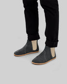 Detail Smoked Nubuck Chelsea Boots - Handcrafted Calf Leather Turkey | Bespoky