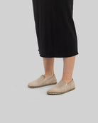 Top view Beige Barefoot Shoes - Handcrafted Calf Leather | Bespoky