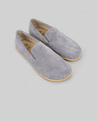 Women's Grey Barefoot Shoes - Handcrafted Calf Leather Wide Toe Box | Bespoky