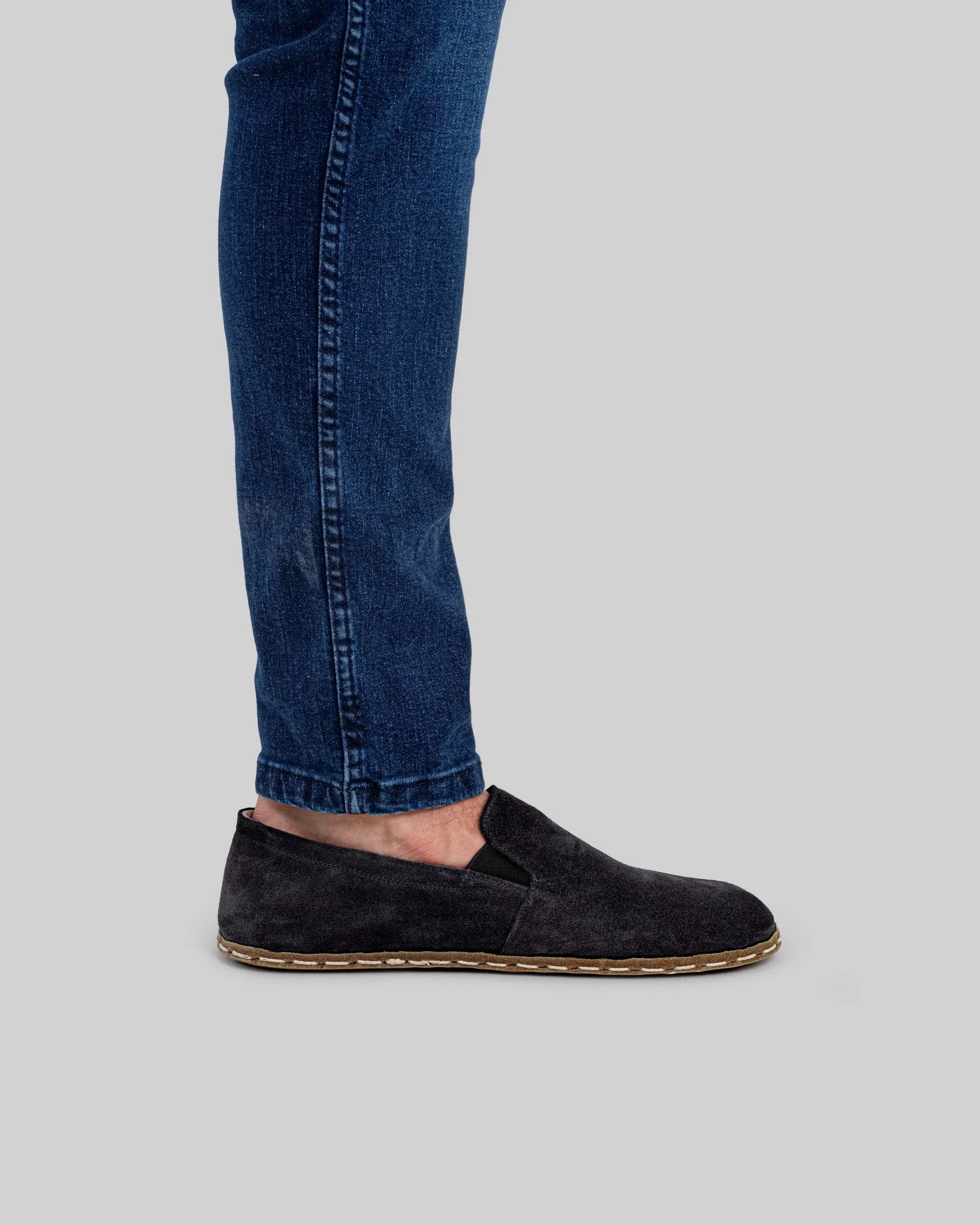 Detail Black Barefoot Shoes - Handcrafted Calf Leather Turkey | Bespoky