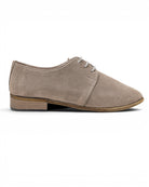 Side view Beige Pointed Toe Oxford - Calf Leather Zero Drop | Bespoky