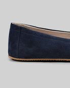 Top view Navy Ballet Flats - Handcrafted Calf Leather | Bespoky