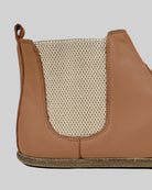 Side view Tan Chelsea Boots - Calf Leather Zero Drop | Bespoky