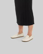 Side view Cream Barefoot Shoes - Calf Leather Zero Drop | Bespoky