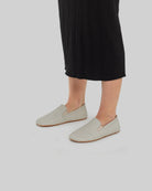 Bakvy Lucas Beige Barfotaskor - Kalvskinn handgjord | Bespoky