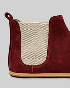 Top view Burgundy Chelsea Boots - Handcrafted Calf Leather | Bespoky