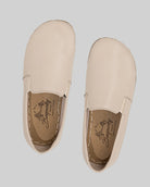 Back view Beige Barefoot Shoes - Calf Leather Handcrafted | Bespoky