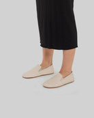 Detail Beige Barefoot Shoes - Handcrafted Calf Leather Turkey | Bespoky