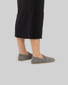 Close-up calf leather - Smoked Barefoot Shoes Detail | Bespoky