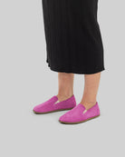 Top view Pink Barefoot Shoes - Handcrafted Calf Leather | Bespoky