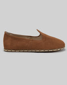 Pair Tan Nubuck Barefoot Yemeni - Barefoot Wide Toe Calf Leather | Bespoky