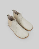 Men's Lucas Beige Chelsea Boots - Handcrafted Calf Leather Wide Toe Box | Bespoky