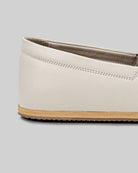 Back view Cream Barefoot Shoes - Calf Leather Handcrafted | Bespoky