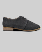 Side view Smoked Pointed Toe Oxford - Calf Leather Zero Drop | Bespoky