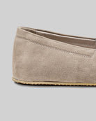 Top view Beige Nubuck Barefoot Shoes - Handcrafted Calf Leather | Bespoky