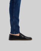 Back view Black Barefoot Shoes - Calf Leather Handcrafted | Bespoky