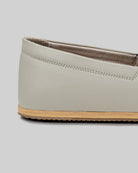 Back view Lucas Beige Barefoot Shoes - Calf Leather Handcrafted | Bespoky