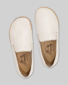 Side view Cream Barefoot Shoes - Calf Leather Zero Drop | Bespoky