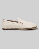 Close-up calf leather - Cream Barefoot Shoes Detail | Bespoky