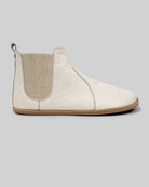 Sole detail Cream Chelsea Boots - Zero Drop Calf Leather | Bespoky