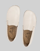 Side view Cream Barefoot Shoes - Calf Leather Zero Drop | Bespoky