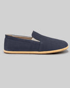 Top view Navy Barefoot Shoes - Handcrafted Calf Leather | Bespoky