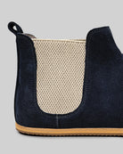 Top view Navy Suede Chelsea Boots - Handcrafted Calf Leather | Bespoky