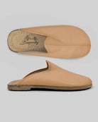 Men's Undyed Slippers - Handcrafted Calf Leather Wide Toe Box | Bespoky