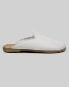 Sole detail White Shearling Slippers - Zero Drop Calf Leather | Bespoky