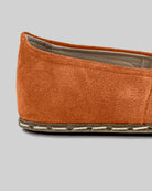 Top view Orange Barefoot Yemeni - Handcrafted Calf Leather | Bespoky