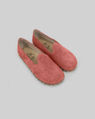 Men's Pink Suede Barefoot Yemeni - Handcrafted Calf Leather Wide Toe Box | Bespoky
