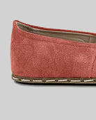 Top view Pink Suede Barefoot Yemeni - Handcrafted Calf Leather | Bespoky