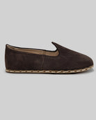 Pair Brown Suede Barefoot Yemeni - Barefoot Wide Toe Calf Leather | Bespoky