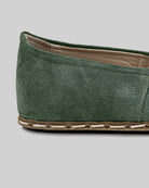 Top view Green Barefoot Yemeni - Handcrafted Calf Leather | Bespoky