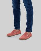 Side view Pink Barefoot Shoes - Calf Leather Zero Drop | Bespoky
