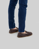 Top view Brown Barefoot Shoes - Handcrafted Calf Leather | Bespoky