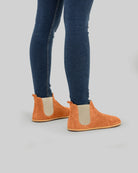 Detail Orange Chelsea Boots - Handcrafted Calf Leather Turkey | Bespoky