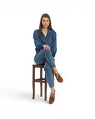 Back view Tan Pointed Toe Oxford - Calf Leather Handcrafted | Bespoky
