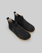 Men's Black Suede Chelsea Boots - Handcrafted Calf Leather Wide Toe Box | Bespoky