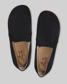 Pair Black Suede Barefoot Shoes - Barefoot Wide Toe Calf Leather | Bespoky