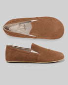 Top view Tan Barefoot Shoes - Handcrafted Calf Leather | Bespoky