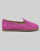 Pair Pink Nubuck Barefoot Yemeni - Barefoot Wide Toe Calf Leather | Bespoky