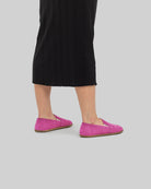 Detail Pink Barefoot Shoes - Handcrafted Calf Leather Turkey | Bespoky